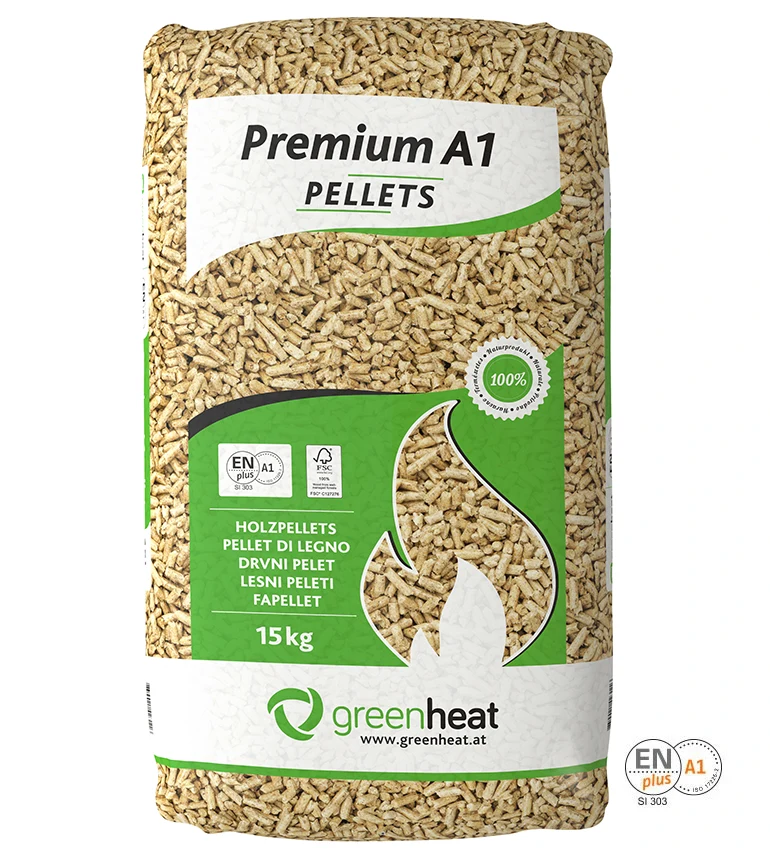 Premium drveni peleti A1 Greenheat